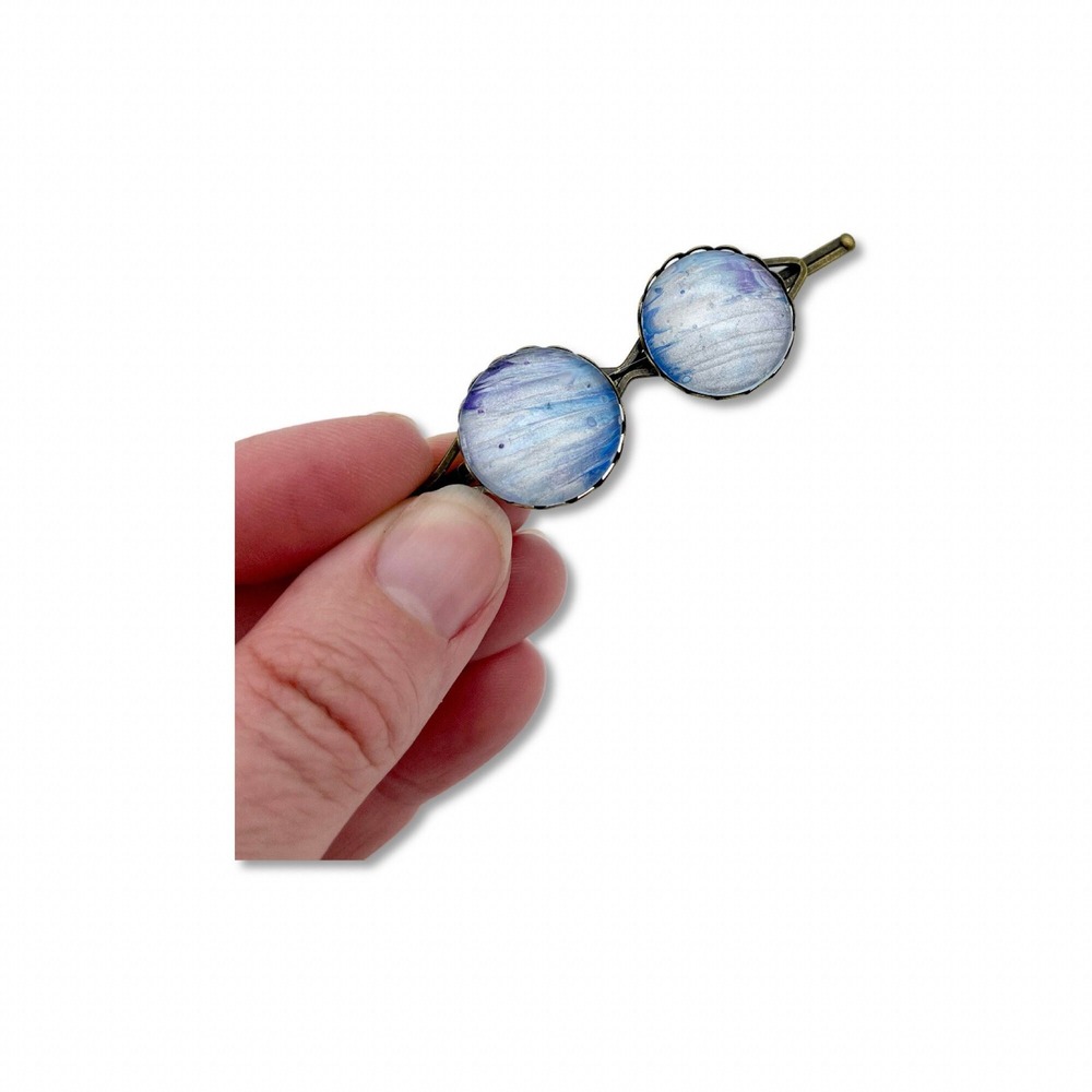 Acrylic Paint Skin Jewelry Hair Clip - Picture 2 of 4